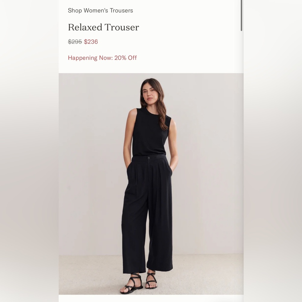 Jenni Kayne Relaxed Trouser in Navy size 2